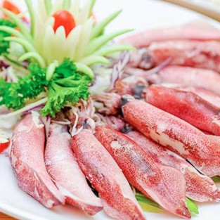 Mực hấp gừng 