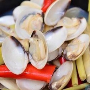 Nghêu hấp sả