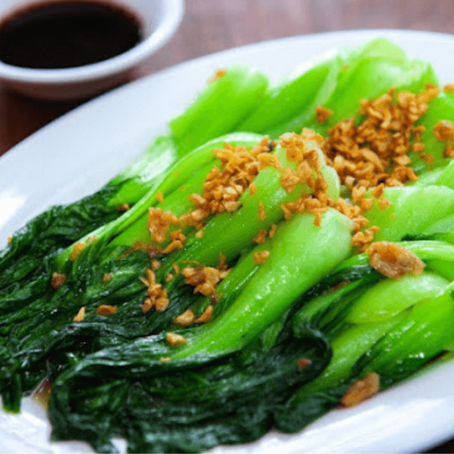 cải thìa xào tỏi