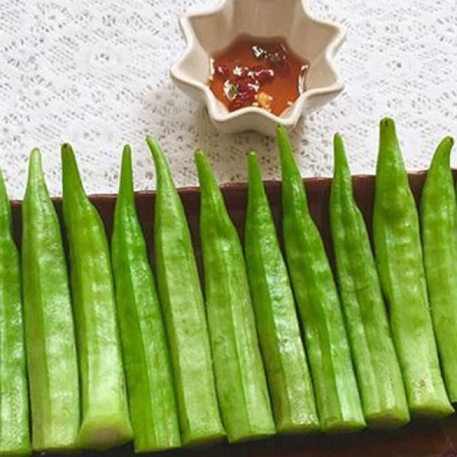 đậu bắp luộc