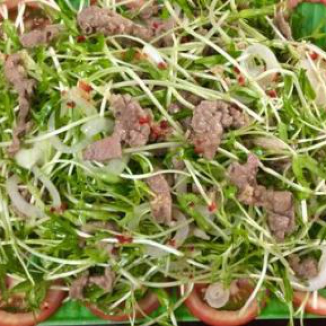 Gỏi bò cải mầm 